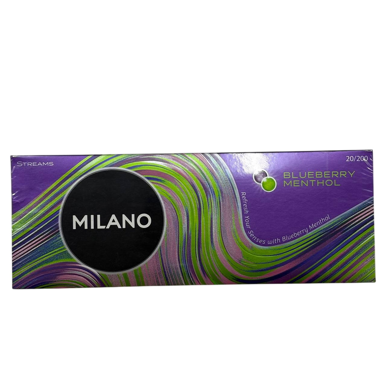 Milano Streams Superslim Blueberry Menthol Milano Streams Superslim Blueberry Menthol